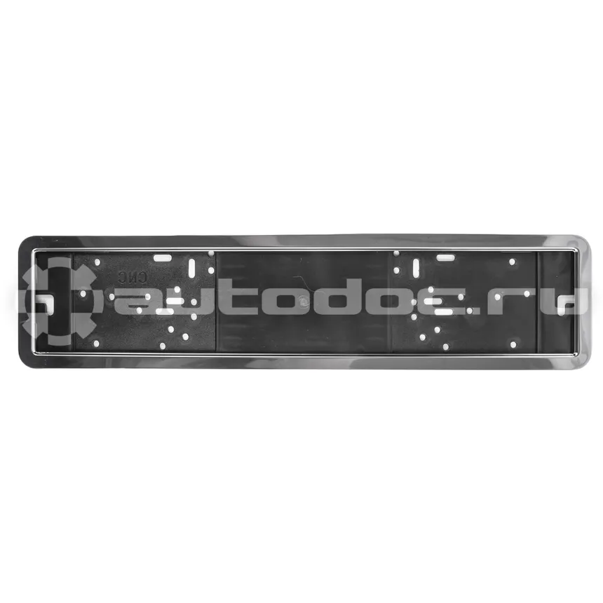 BOLK Рамка под номерной знак нержавейка белая, пластиковый задник BEX106002