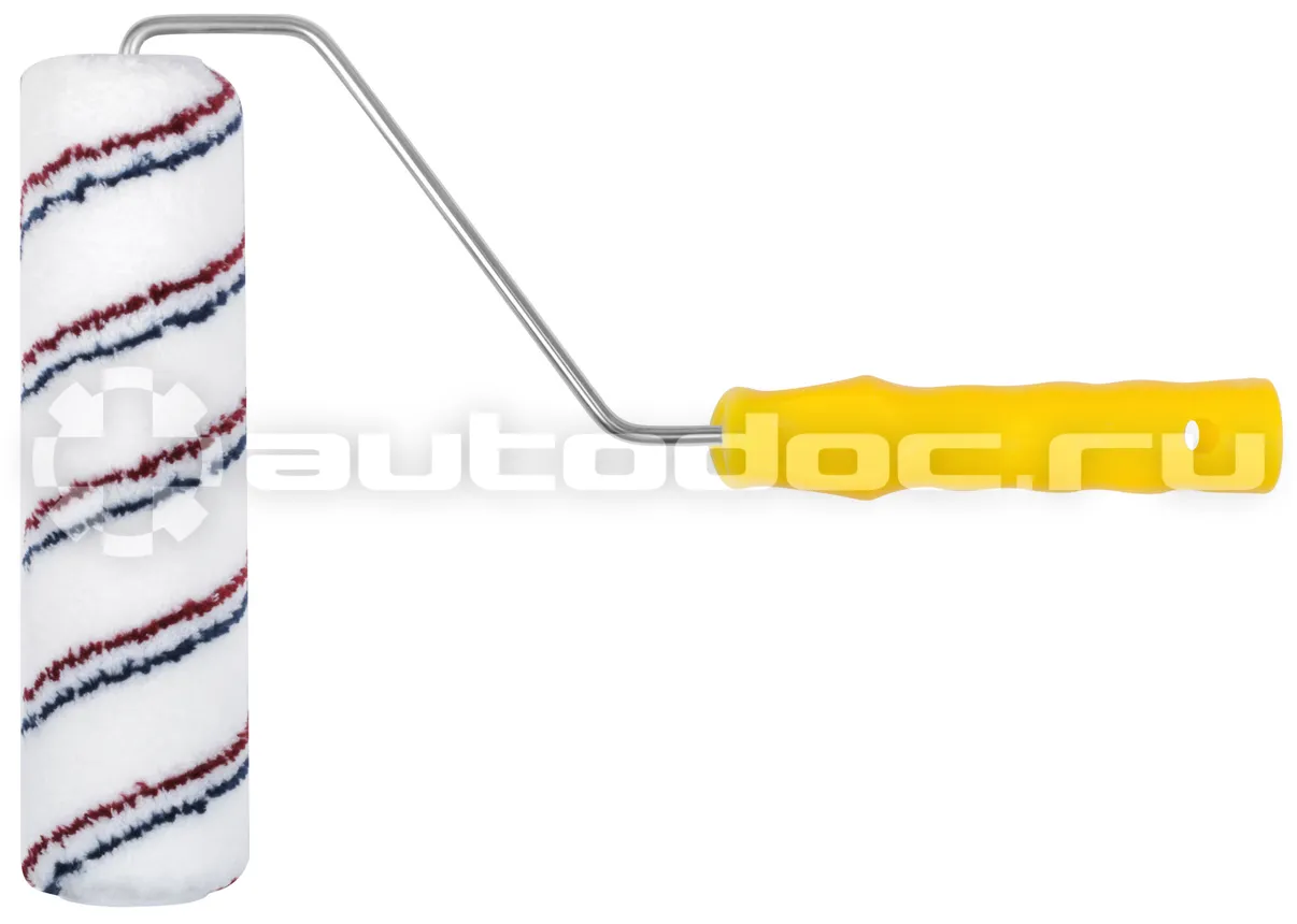 FIT TOOL Валик микроволокно, белый с красной и синей полосками, диам. 40/63 мм; ворс 12 мм, 230 мм