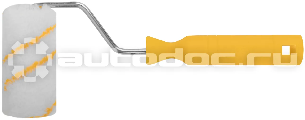 FIT TOOL Валик полиакриловый белый с желтой полосой "миди", диам. 30/54 мм; ворс 12 мм, 100 мм