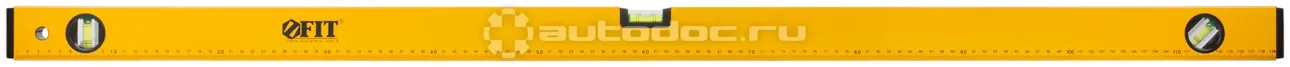 FIT TOOL Уровень "Стайл", 3 глазка, желтый усиленный корпус, фрезер. рабочая грань, шкала, Профи 1200 мм