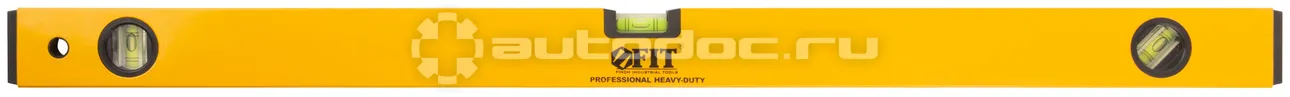 FIT TOOL Уровень "Магнит", 3 глазка, желтый усиленный корпус, магниты, шкала, Профи 800 мм
