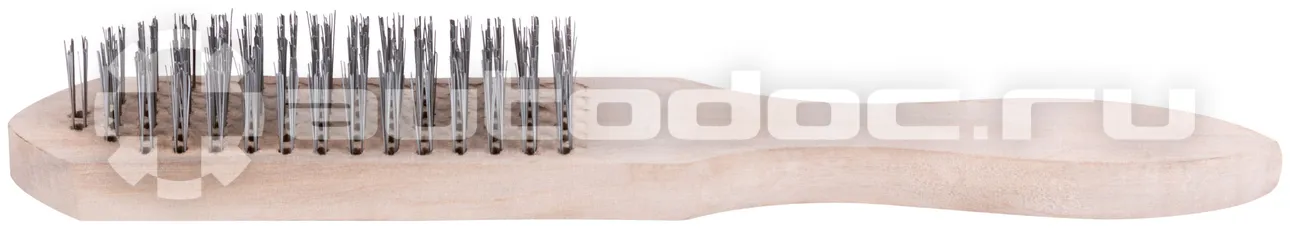 FIT TOOL Корщетка с деревянной ручкой 6-ти рядная