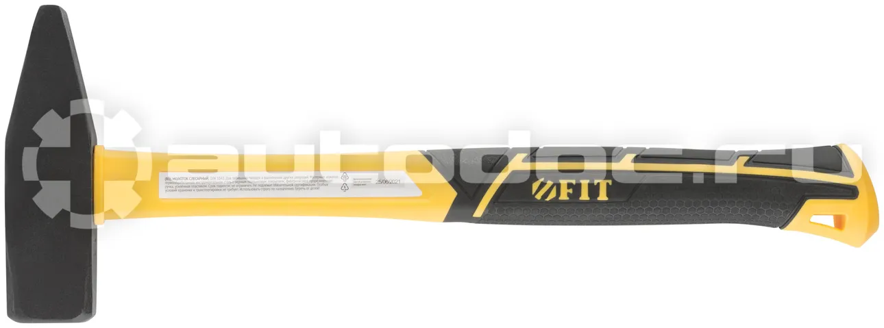 FIT TOOL Молоток кованый, фиберглассовая усиленная ручка, Профи 1000 гр.