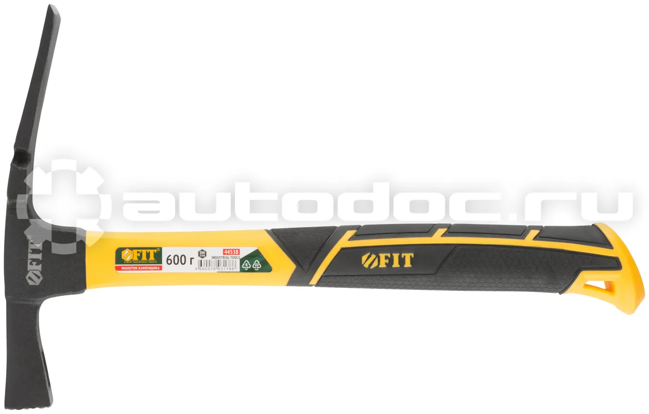 FIT TOOL Молоток каменщика, фиберглассовая усиленная ручка 600 гр.