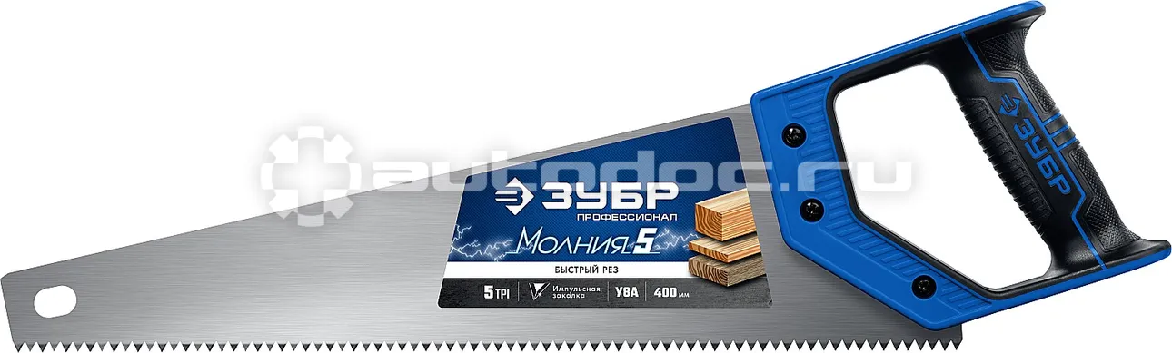 ЗУБР 15075-40_z02 Ножовка по дереву "МОЛНИЯ-5" 400 мм