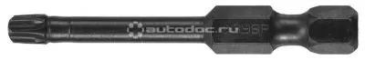 ЗУБР Биты "ПРОФИ" TORX, тип хвостовика E 1 | 4", T25, 50мм, 2шт, на карточке