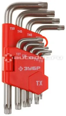 Зубр 27462-1z02 Набор Ключи имбусовые короткие