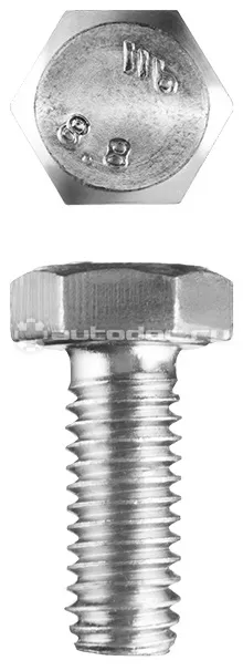 ЗУБР Болты ГОСТ 7798-70, M6 x 25 мм, 7 шт, кл. пр. 5.8, оцинкованный