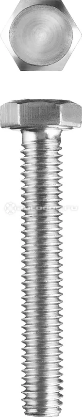 ЗУБР Болты ГОСТ 7798-70, M8 x 30 мм, 4 шт, кл. пр. 5.8, оцинкованный