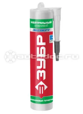 ЗУБР 41237-2 Герметик силиконовый прозрачный