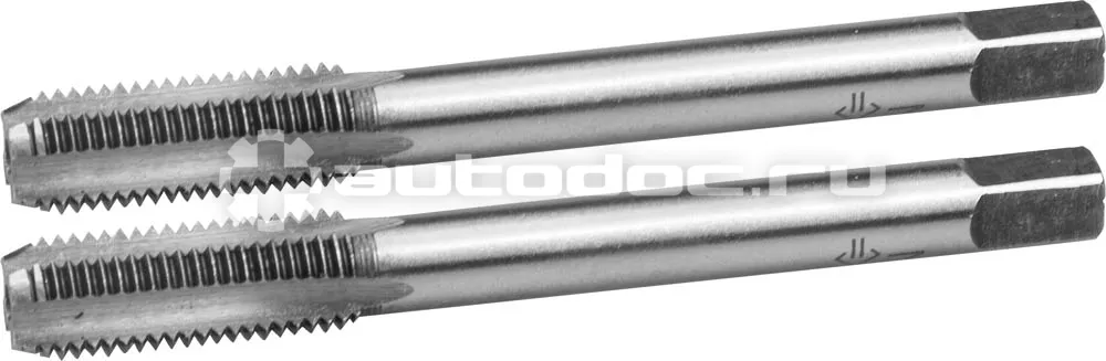 ЗУБР М8x1.0мм, Комплект метчиков, сталь 9ХС, ручные