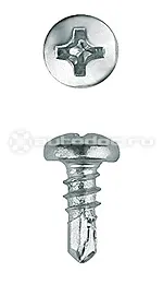 ЗУБР 4-300171-35-09 Саморезы со сверлом, оцинкованные, по листовому металлу