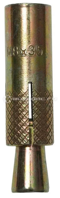 ЗУБР Анкер с клином, желтопассивированный, 22x63мм, ТФ6, 1шт