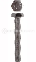 ЗУБР Болты с шестигранной головкой, DIN 933, M10x80 мм, 2 шт, кл. пр. 5.8, оцинкованный