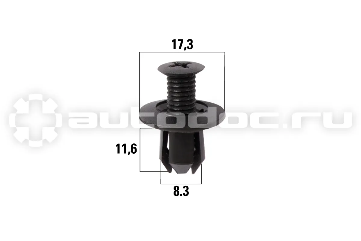 KRAFT Клипса автомобильная Mazda 6, 3, Demio