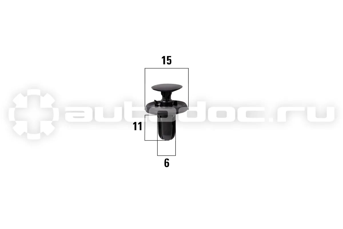 KRAFT Клипса автомобильная Mitsubushi Outlander, Lancer, Pajero