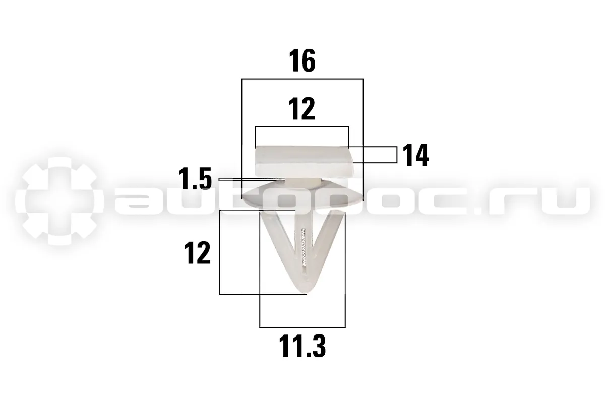 KRAFT Клипса автомобильная Mitsubishi Delica, Lancer, L200