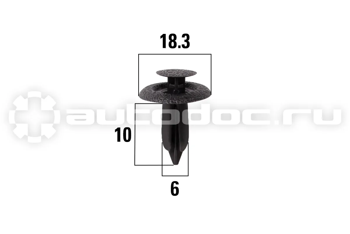 KRAFT Клипса автомобильная Mazda 3, 6, Demio