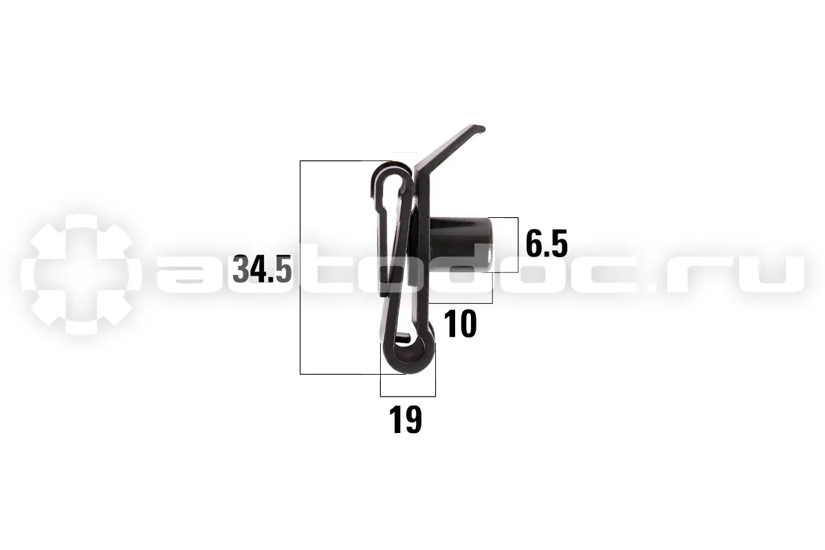 KRAFT Клипса автомобильная Toyota Land Cruiser, Land Cruiser Prado