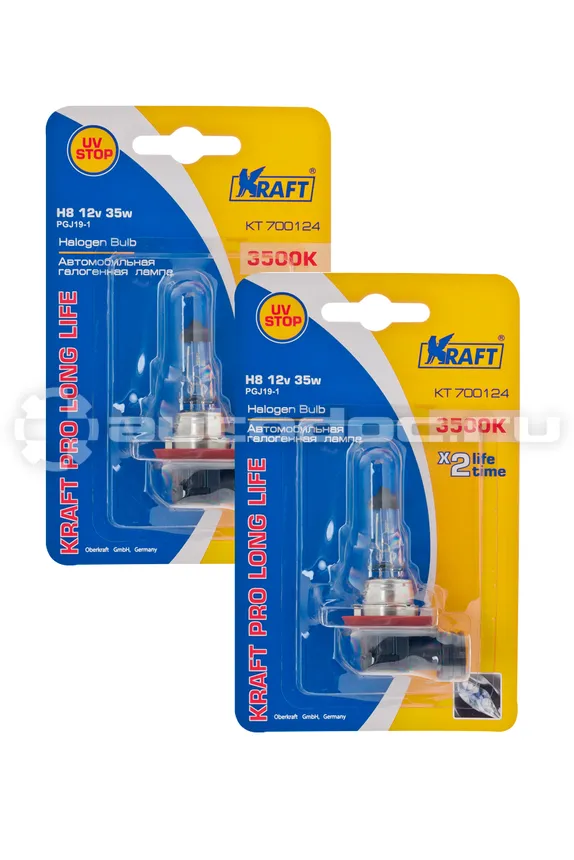 KRAFT Лампы Н8 12v35w (PGJ19-1) Pro Long Life