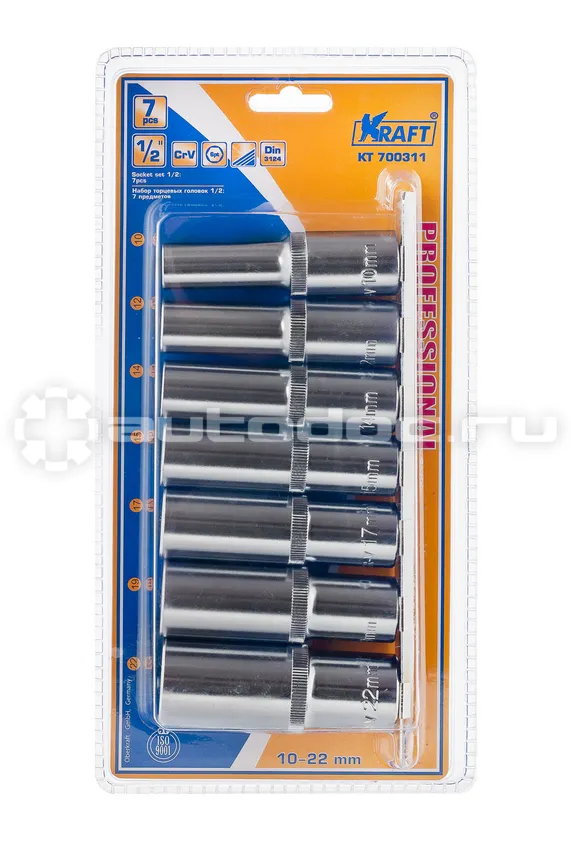 KRAFT 700311 Набор головок торцевых