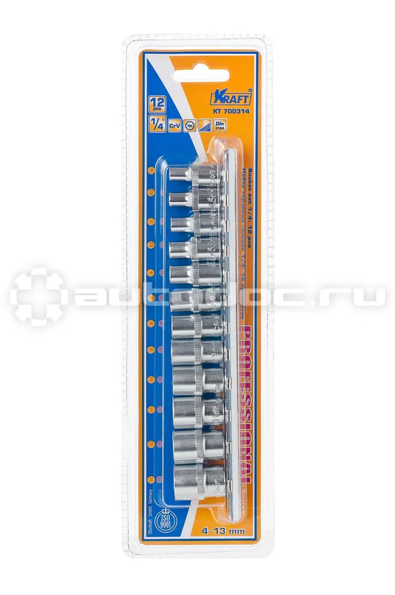 KRAFT 700314 Набор головок торцевых