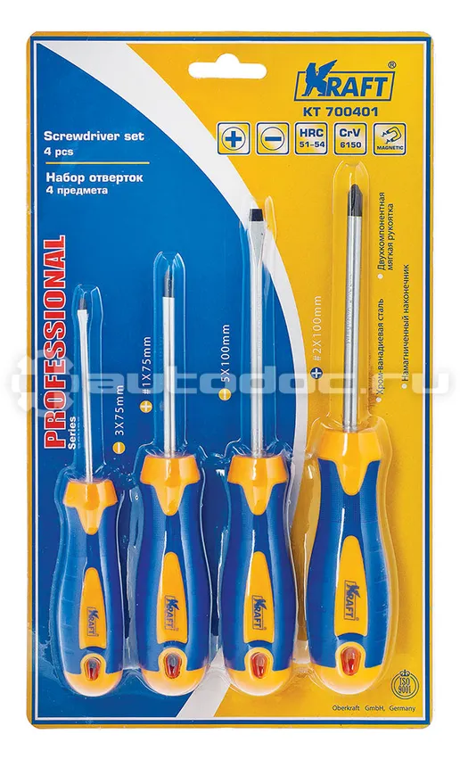 KRAFT K700401 Набор отверток