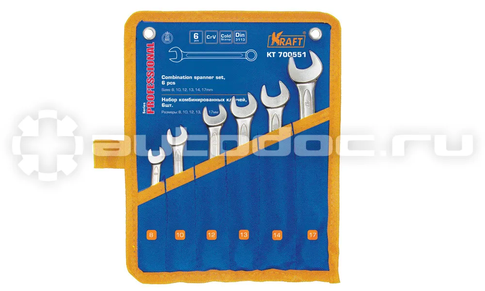 KRAFT KT-700551 Набор ключей комбинированных