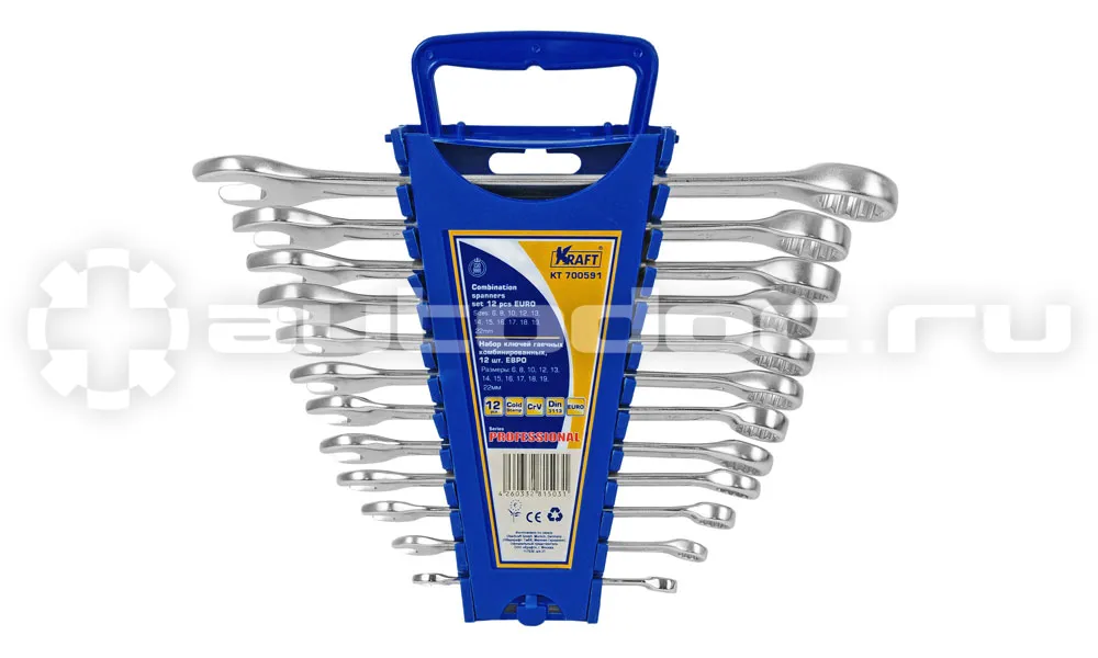 KRAFT KT-700591 Набор ключей комбинированных