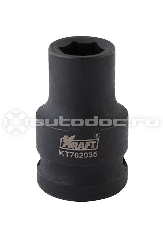 KRAFT Головка ударная 6-гранная 10 мм, 1 | 2"DR