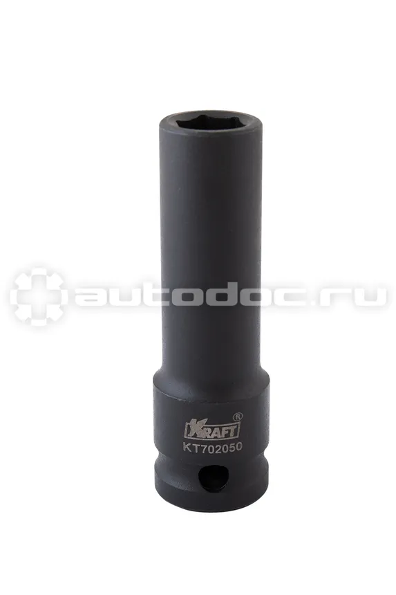 KRAFT Головка ударная 6-гранная удлиненная 12 мм, 1 | 2"DR
