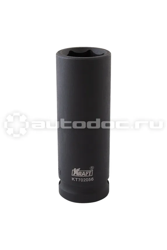 KRAFT Головка ударная 6-гранная удлиненная 18 мм, 1 | 2"DR
