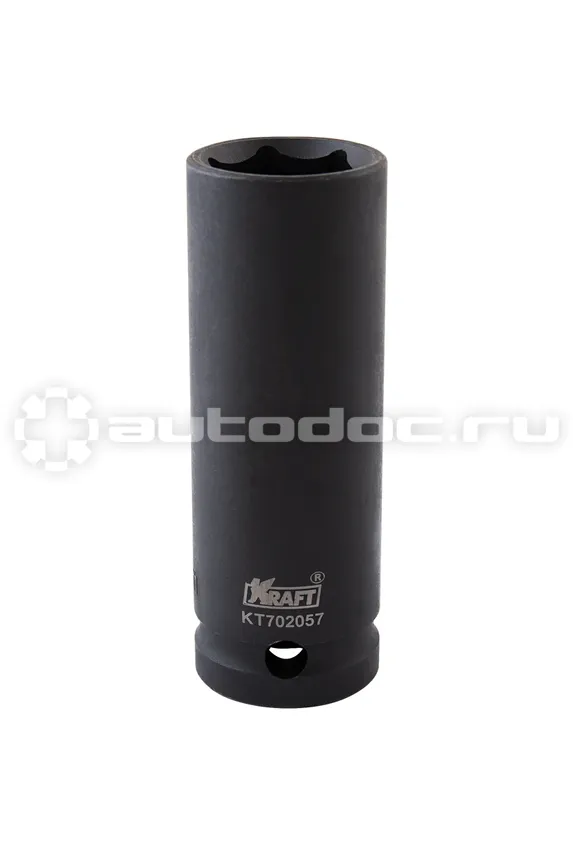 KRAFT Головка ударная 6-гранная удлиненная 19 мм, 1 | 2"DR