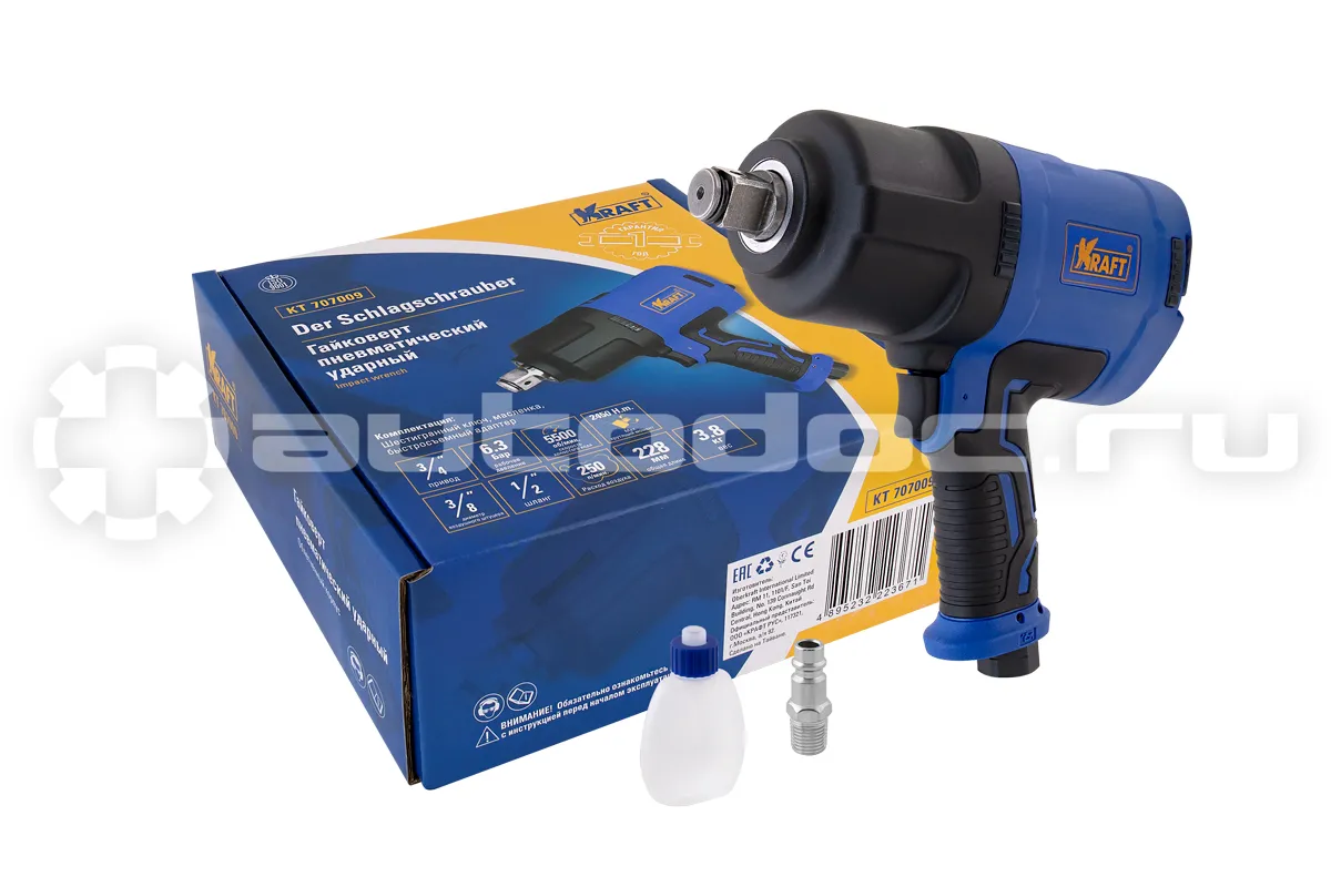 KRAFT Гайковерт пневматический ударный 3 | 4 2450 н.м. KT 707009