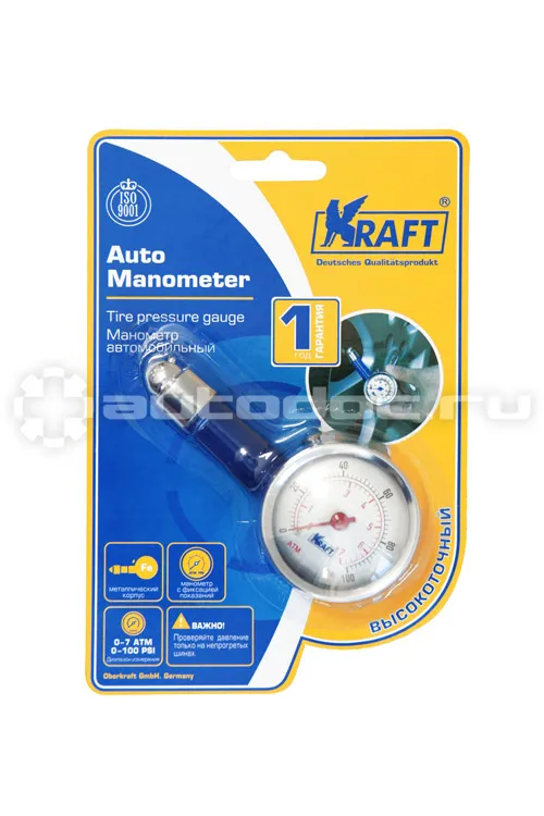 KRAFT Манометр автомобильный