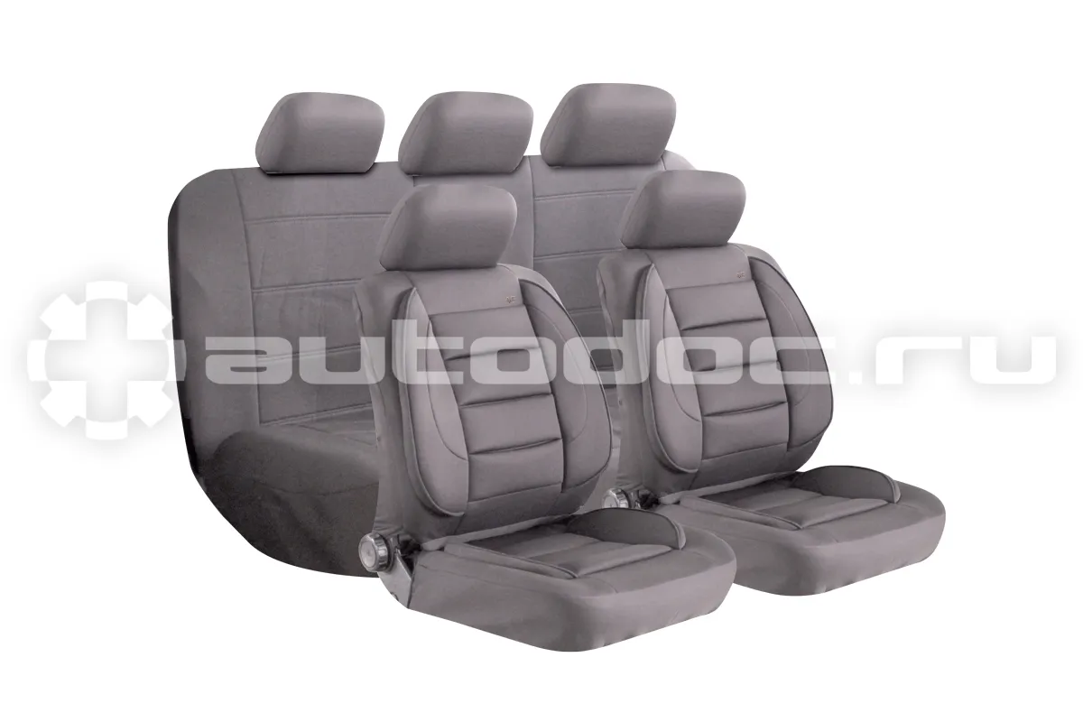 KRAFT Чехлы универсальные для автомобильных сидений "COMFORT", полиэстер, серые