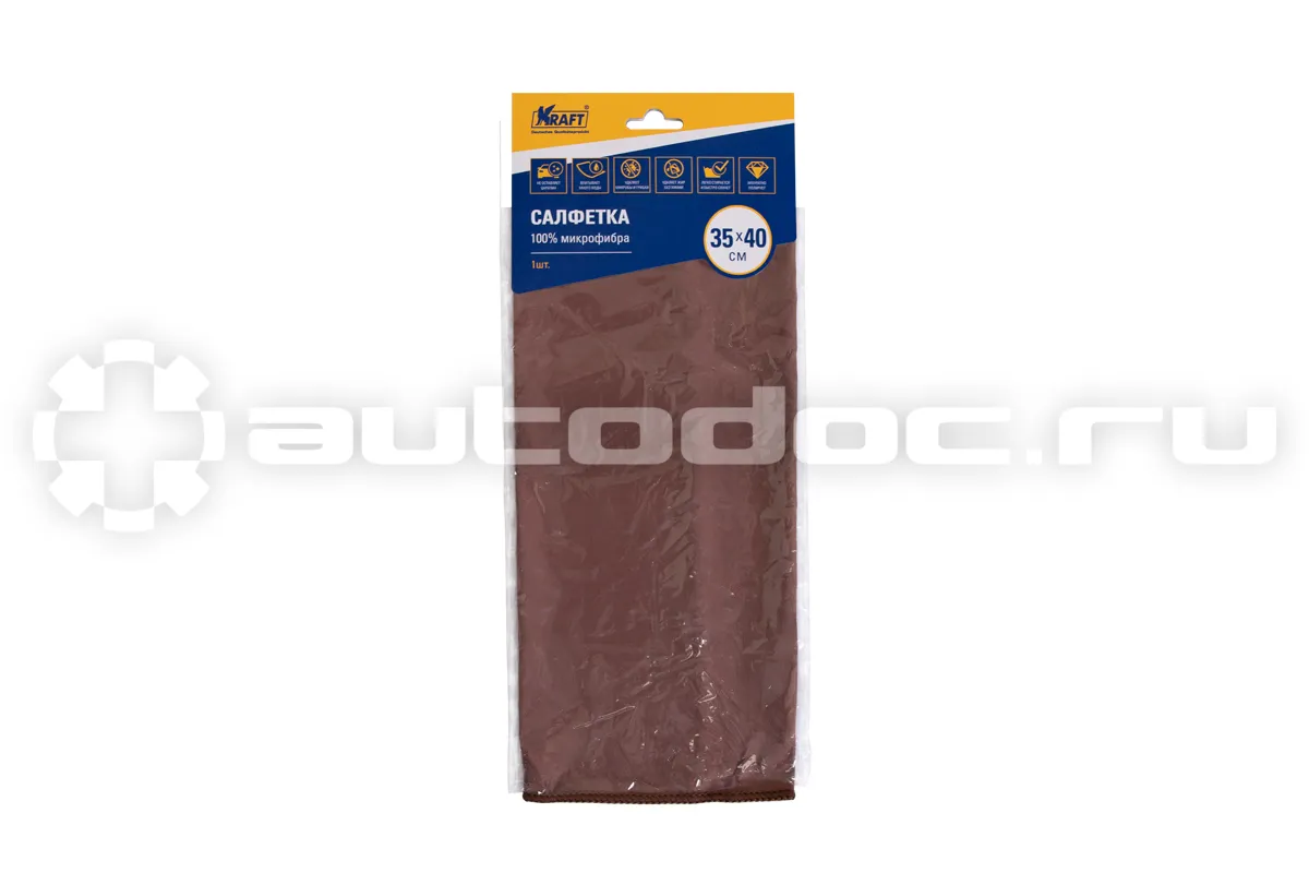 KRAFT Салфетка из микрофибры для стекол (35*40 см)