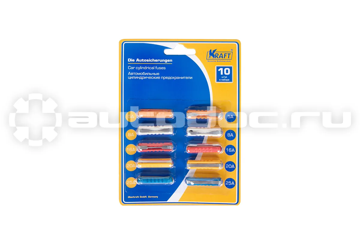 KRAFT Цилиндрические предохранители (10 шт.)