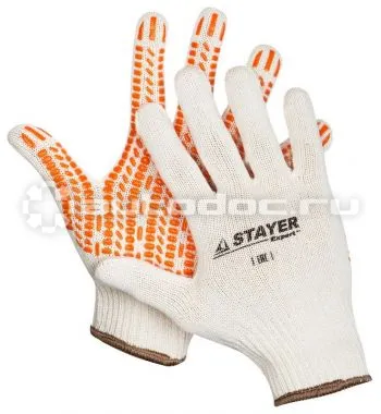 STAYER 11401-XL Перчатки Track L-XL с увеличенной площадью ПВХ-гель покрытия
