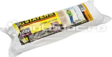 STAYER Пленка "STANDARD" защитная укрывочная, HDPE, в рулоне, 7 мкм, 2 х 50 м