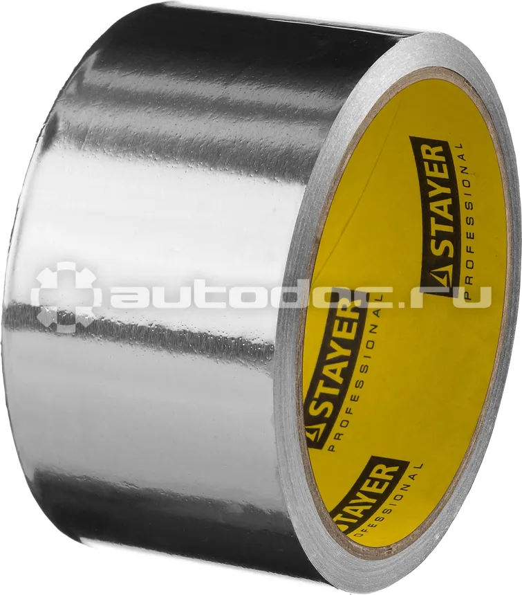 STAYER Лента алюминиевая Professional 12268-50-10, до 120°С, 50мкм, 50мм х 10м