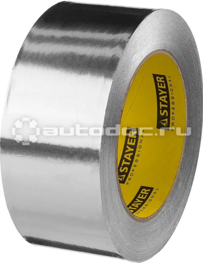 STAYER Лента алюминиевая Professional 12268-50-50, до 120°С, 50мкм, 50мм х 50м