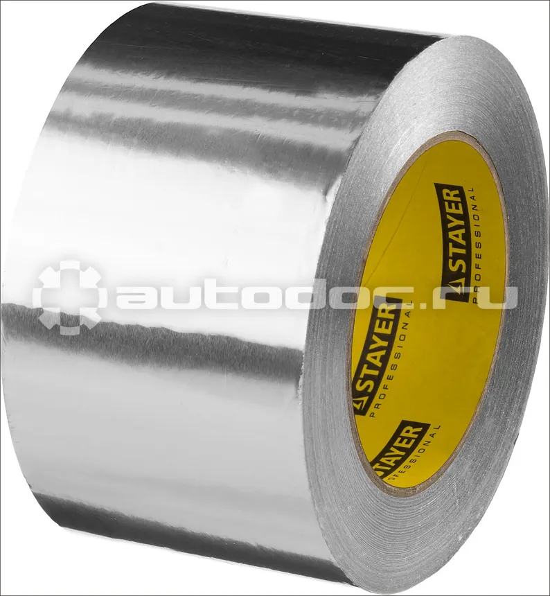 STAYER Лента алюминиевая Professional 12268-75-50, до 120°С, 50мкм, 75мм х 50м