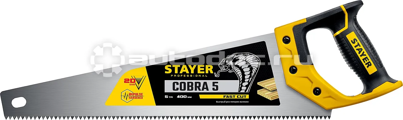 STAYER 1506-40_z02 Ножовка по дереву "Cobra 5" 400 мм