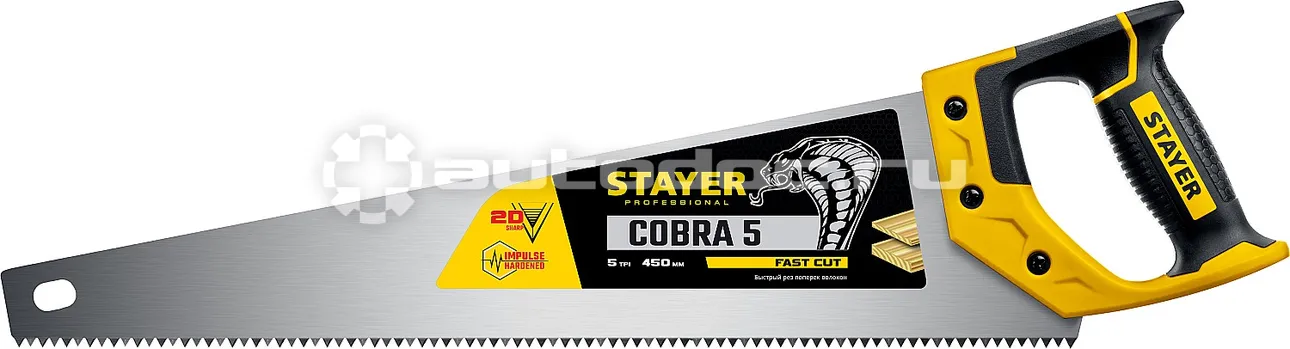 STAYER 1506-45_z02 Ножовка по дереву "Cobra 5" 450 мм