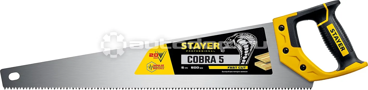 STAYER 1506-50_z02 Ножовка по дереву "Cobra 5" 500 мм