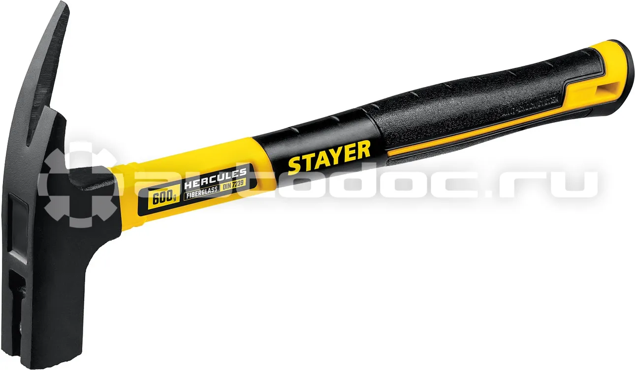 STAYER Молоток кровельщика с фиберглассовой рукояткой Hercules 600 г