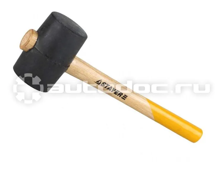 STAYER 20505-55 Киянка "STANDARD" резиновая, с деревянной рукояткой, 55мм, 0,34кг