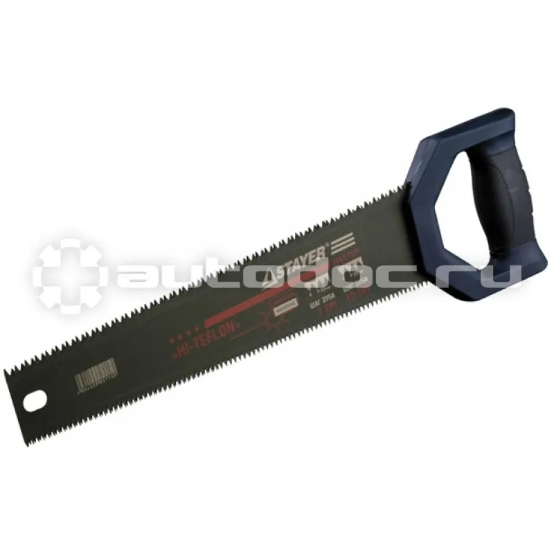 STAYER 2-15089 Ножовка HI-TEFLON двухсторонняя, 2-комп. ручка закален.зуб 3.5 | 2мм, 350мм