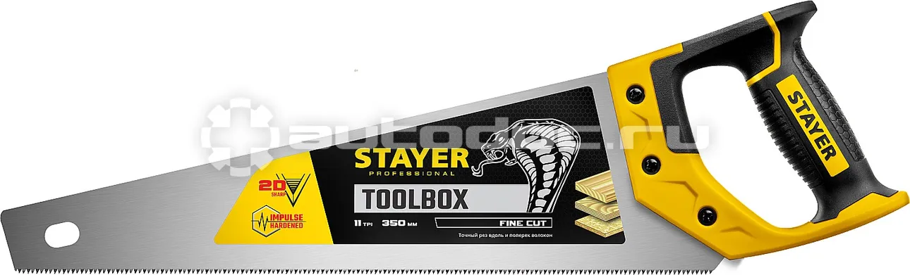 STAYER 2-15091-45_z01 Ножовка ммногоцелевая "Cobra TOOLBOX" 350 мм